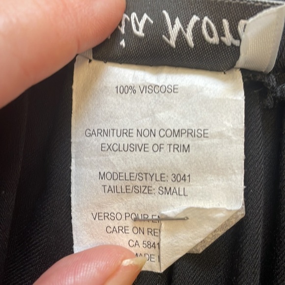 BLACK Designer Gauchos with Pockets - Picture 8 of 9